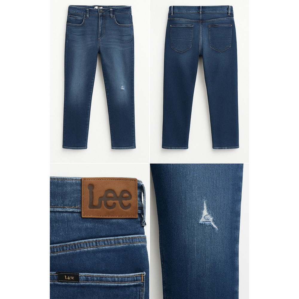 Lee Extreme Motion Men Denim Jeans 34x30 Regular Fit Bootcut Stretch Grunge FLAW